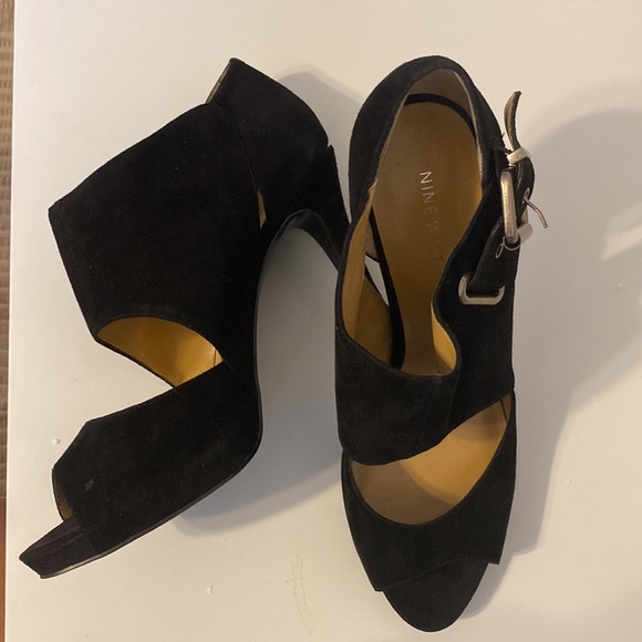 Nine West Women Black Heels US 10M - Picture 8 of 10